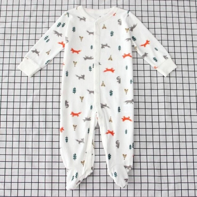Orangemom Brand summer spring Baby Romper Long Sleeves 100% Cotton Baby Pajamas Cartoon Printed Newborn Baby Girls Boys Clothes