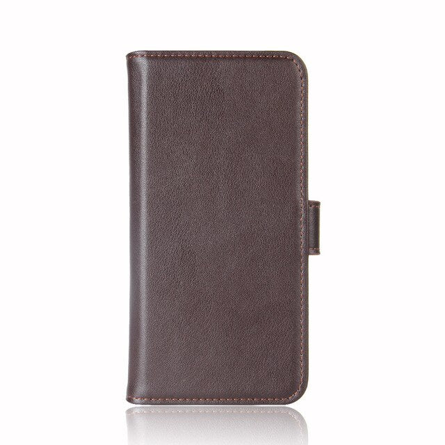 Genuine Leather Case For Nokia 7 Plus Case Wallet Style Phone Bag with Stand Function and Card Holder Pouch Sleeve