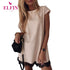 Vestido feminino manga curta renda reta mini vestidos de festa verão elegante robe femme roupas femininas 2019 sj2978r