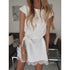 Vestido feminino manga curta renda reta mini vestidos de festa verão elegante robe femme roupas femininas 2019 sj2978r