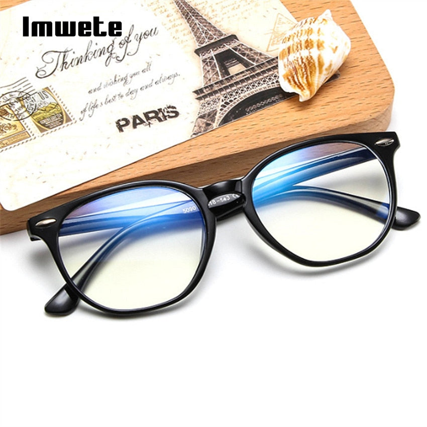 Imwete إطار نظارات كمبيوتر مضاد للضوء الأزرق للرجال والنساء، إطارات نظارات شفافة للألعاب، إطارات نظارات ريترو لحماية العين
