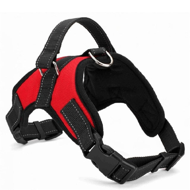 Coleira resistente de nylon para animais de estimação, coleira acolchoada ajustável, extra grande, médio e pequeno, colete para cães husky, suprimentos