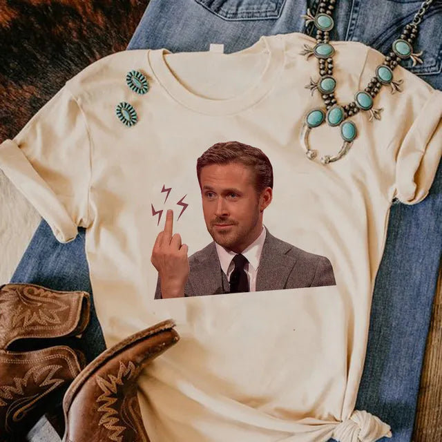 Ryan Gosling tshirt donna estate Tee femminile y2k abbigliamento