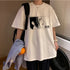 Nana osaki tshirt maglietta bianca maschile casual harajuku streetwear vestiti giapponesi tshirt harajuku kawaii