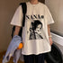 Nana osaki tshirt maglietta bianca maschile casual harajuku streetwear vestiti giapponesi tshirt harajuku kawaii
