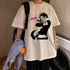 Nana osaki tshirt maglietta bianca maschile casual harajuku streetwear vestiti giapponesi tshirt harajuku kawaii
