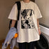 Nana osaki tshirt maglietta bianca maschile casual harajuku streetwear vestiti giapponesi tshirt harajuku kawaii