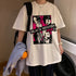 Nana osaki tshirt maglietta bianca maschile casual harajuku streetwear vestiti giapponesi tshirt harajuku kawaii