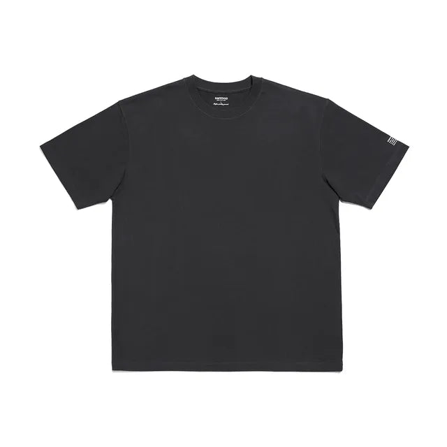 SIMWOOD 2023 estate nuovo 250g 100% cotone tessuto t-shirt uomo di alta qualità tinta unita manica a goccia magliette larghe Oversize top