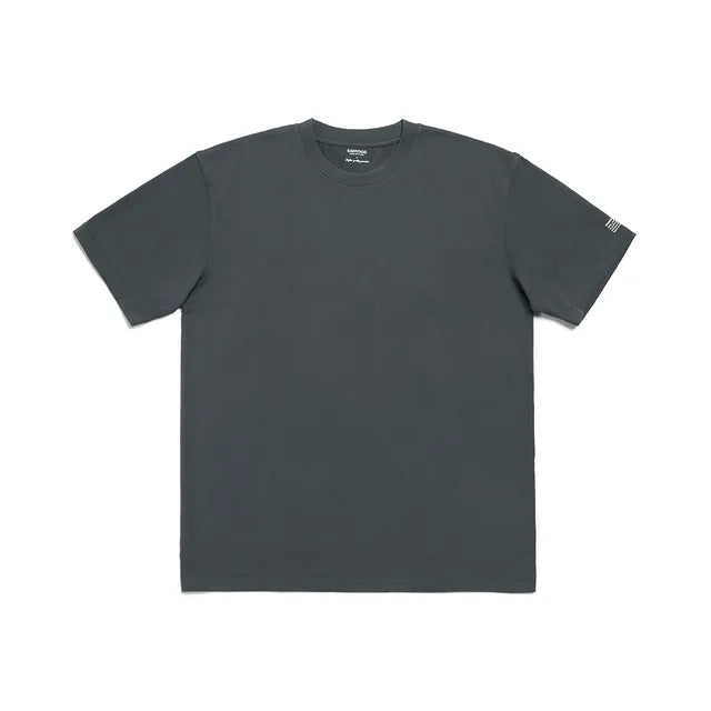 SIMWOOD 2023 estate nuovo 250g 100% cotone tessuto t-shirt uomo di alta qualità tinta unita manica a goccia magliette larghe Oversize top