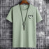 JFUNCY t-shirt da uomo in cotone Oversize estivo da uomo t-shirt Casual da uomo maglietta con stampa cuore d'amore semplice o-collo manica corta top da uomo