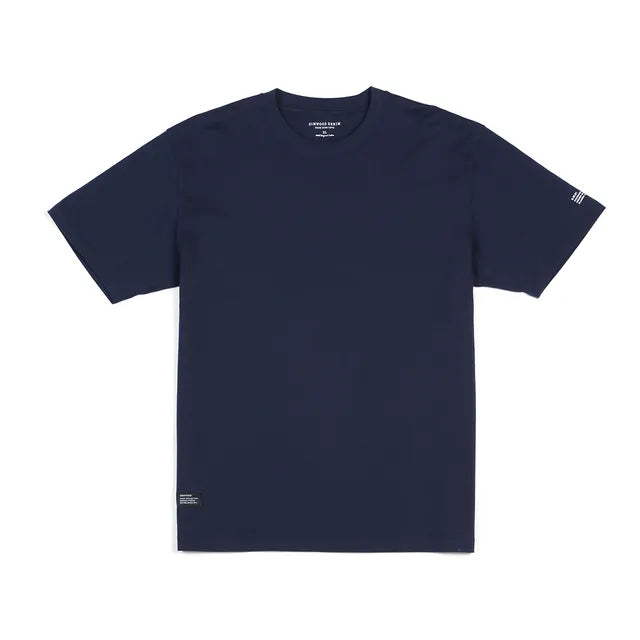 SIMWOOD 2023 estate nuovo 250g 100% cotone tessuto t-shirt uomo di alta qualità tinta unita manica a goccia magliette larghe Oversize top