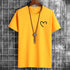 JFUNCY t-shirt da uomo in cotone Oversize estivo da uomo t-shirt Casual da uomo maglietta con stampa cuore d'amore semplice o-collo manica corta top da uomo