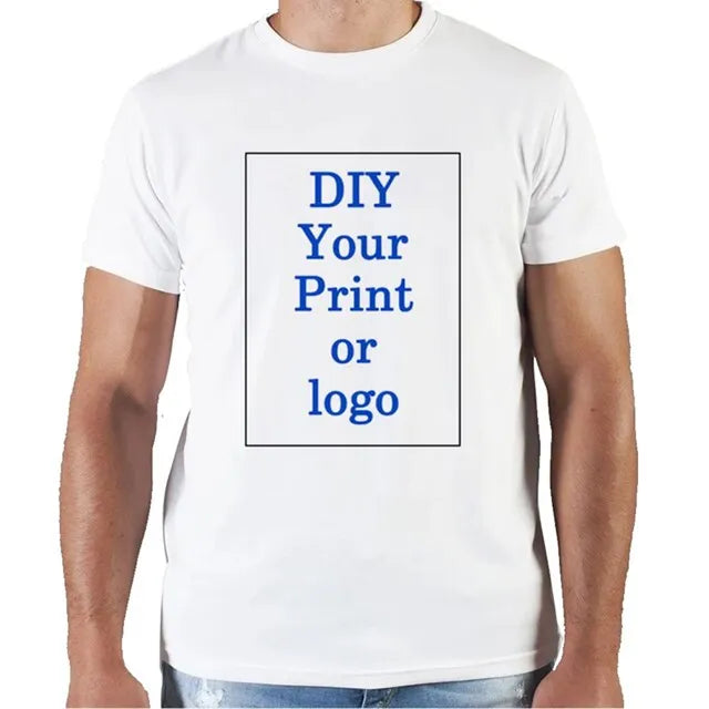 Maglietta personalizzata donna uomo estate maglietta stampata personalizzata maglietta con Logo fotografico fai da te maglietta con testo del marchio personalizza la tua maglietta di abbigliamento